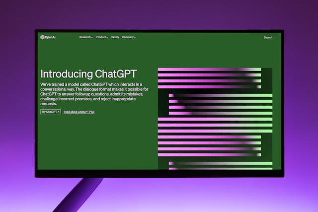CHAT GPT가 나오는 화면