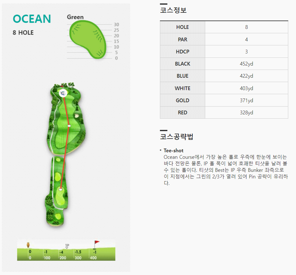 엘리시안제주 컨트리클럽 오션코스 8