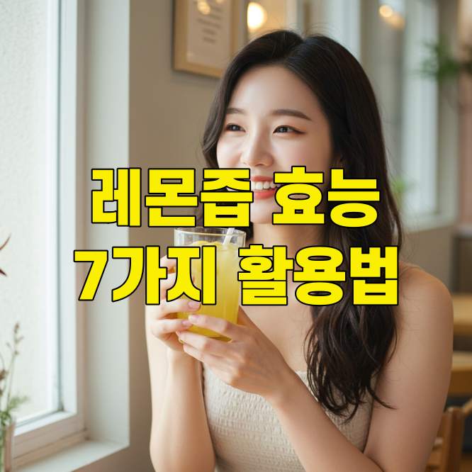 레몬즙 효능 7가지 활용법