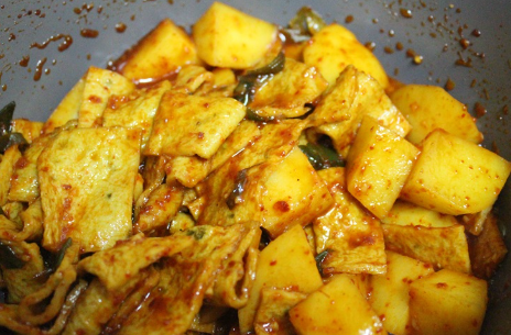 어묵볶음 맛있게 만드는법 : 감자