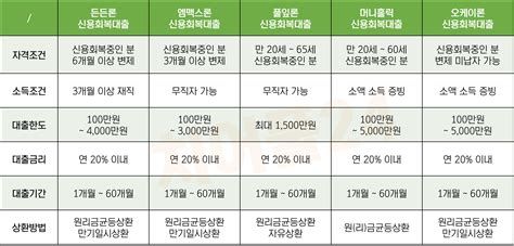 신용회복자대출