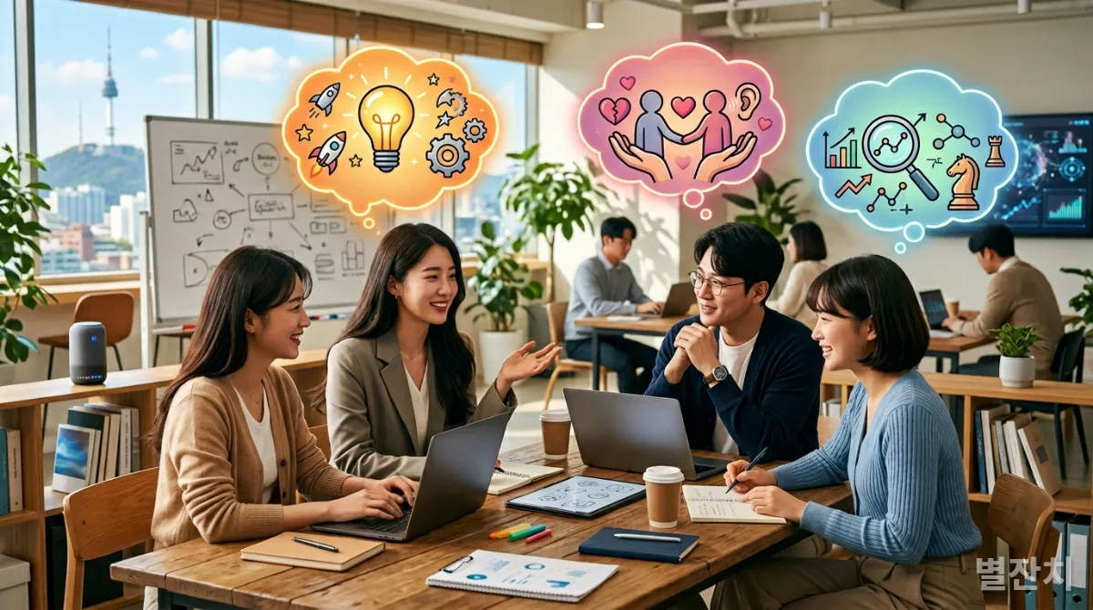 AI와 협력하여 인간 고유의 역량을 발휘하는 한국인 전문가들