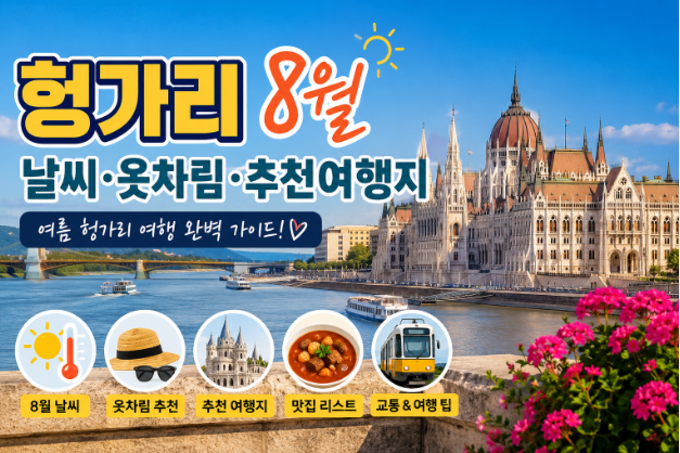 헝가리 8월 날씨 옷차림 추천 여행지
