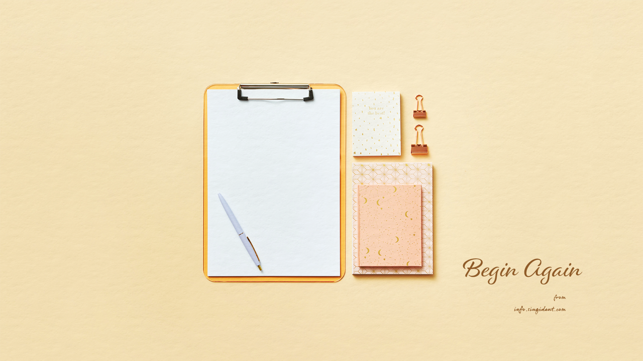 04 펜과 클립보드 C - Begin Again 가을배경화면