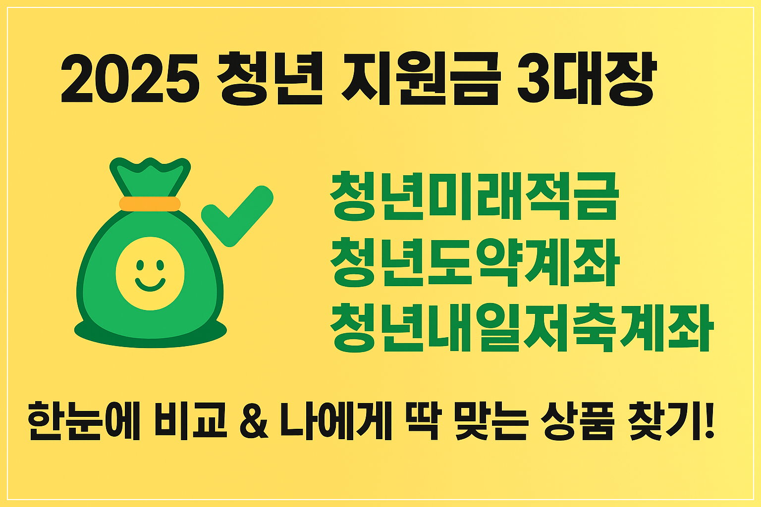 청년미래적금 청년도약계좌 청년내일저축계좌