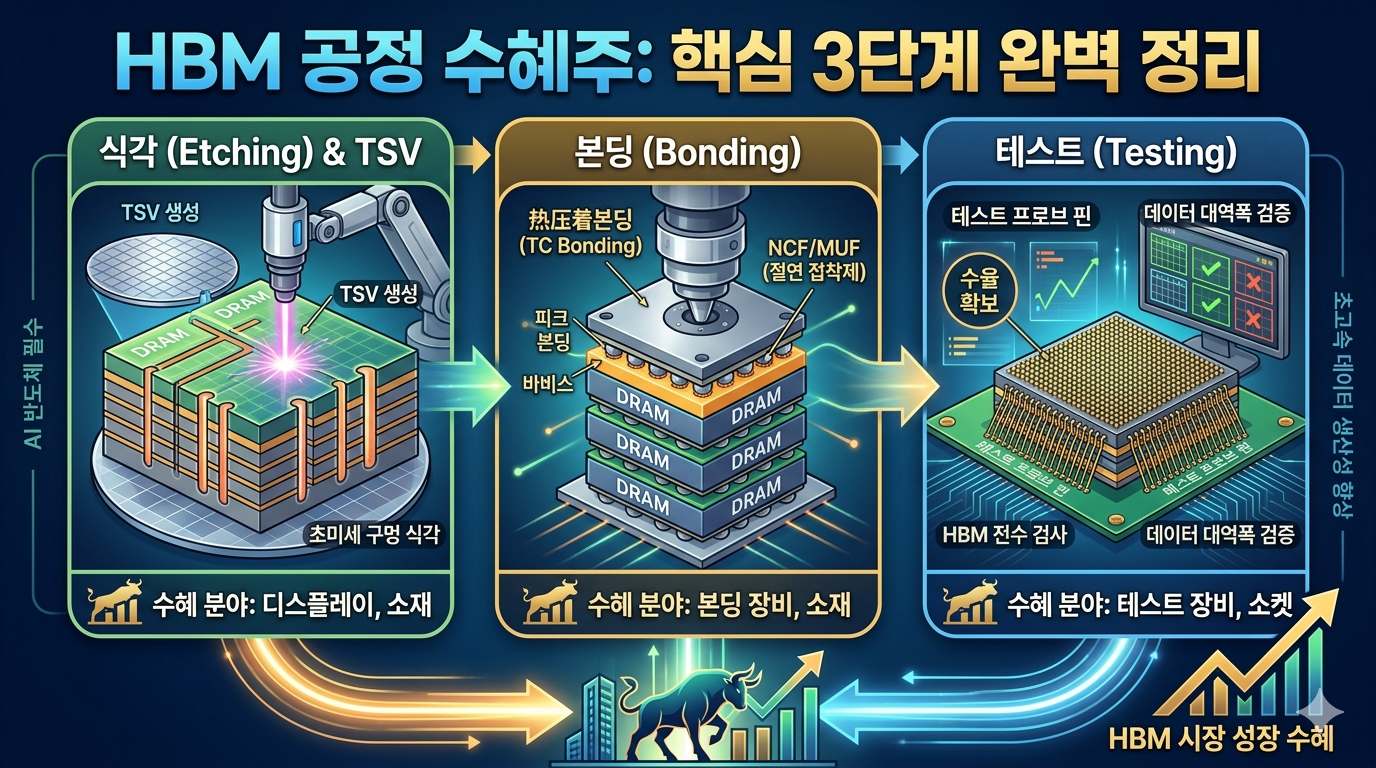 HBM 공정 관련 이미지