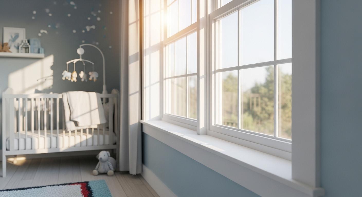 아기방 창문 단열