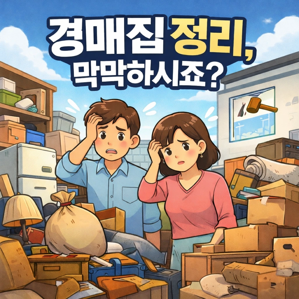 경매 낙찰 받은 집, 쌓여있는 짐 때문에 막막하신가요?