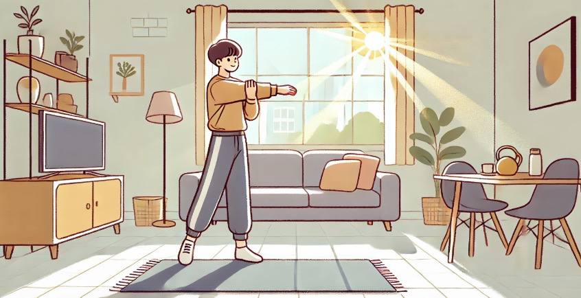 기상 후 5분 스트레칭으로 몸 깨우기