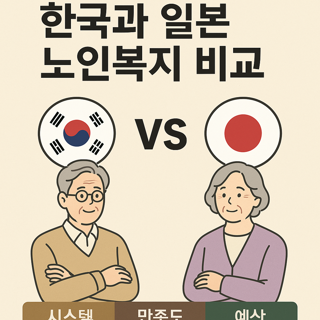 한국과 일본 노인복지 비교 (시스템, 만족도, 예산) 관련 사진