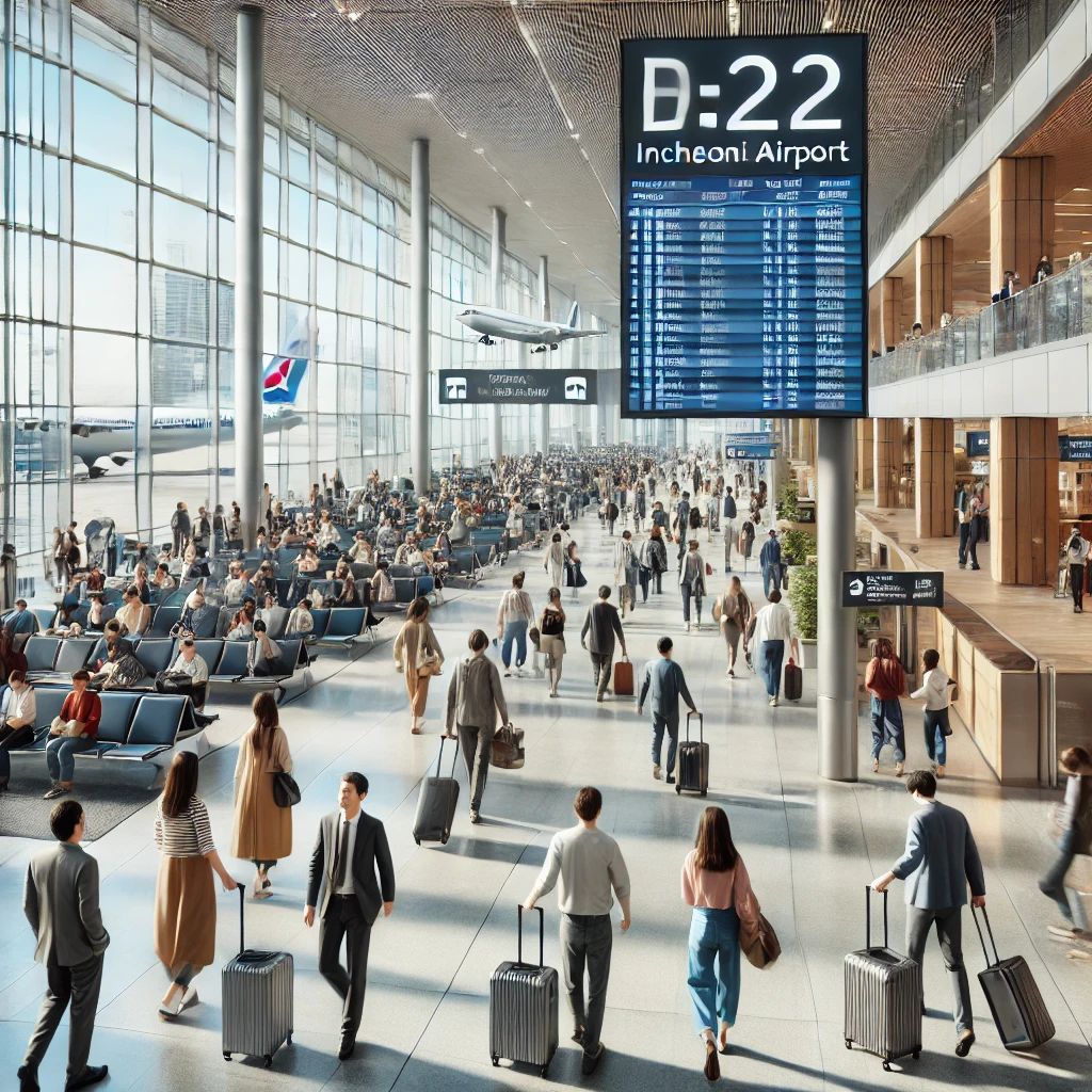 인천국제공항 보조배터리 기내 반입 주차장 혼잡도 항공편 검색