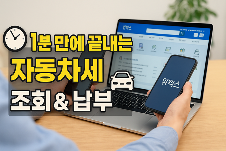 1분 만에 끝내는 자동차세 조회 & 납부! 초간단 위택스 활용법 관련