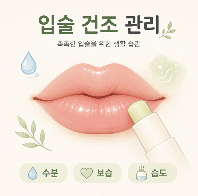 입술 건조 관리