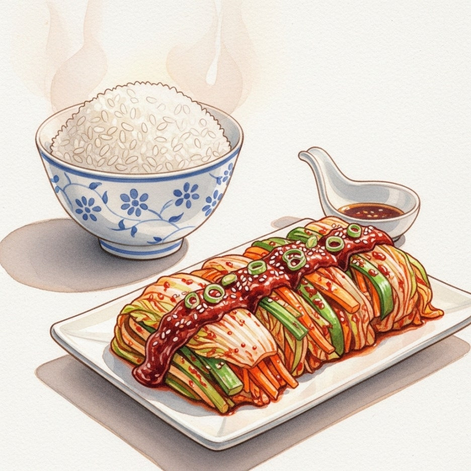 김치와 함께 먹기 좋게 차려진 따뜻한 한 상