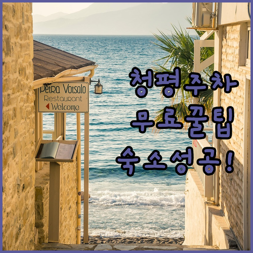 청평유원지 주차 대란 피하는 법과 청..