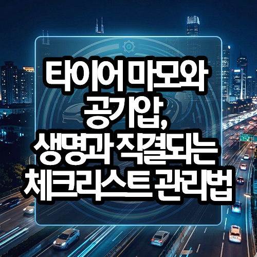 타이어 마모와 공기압, 생명과 직결되는 체크리스트 관리법