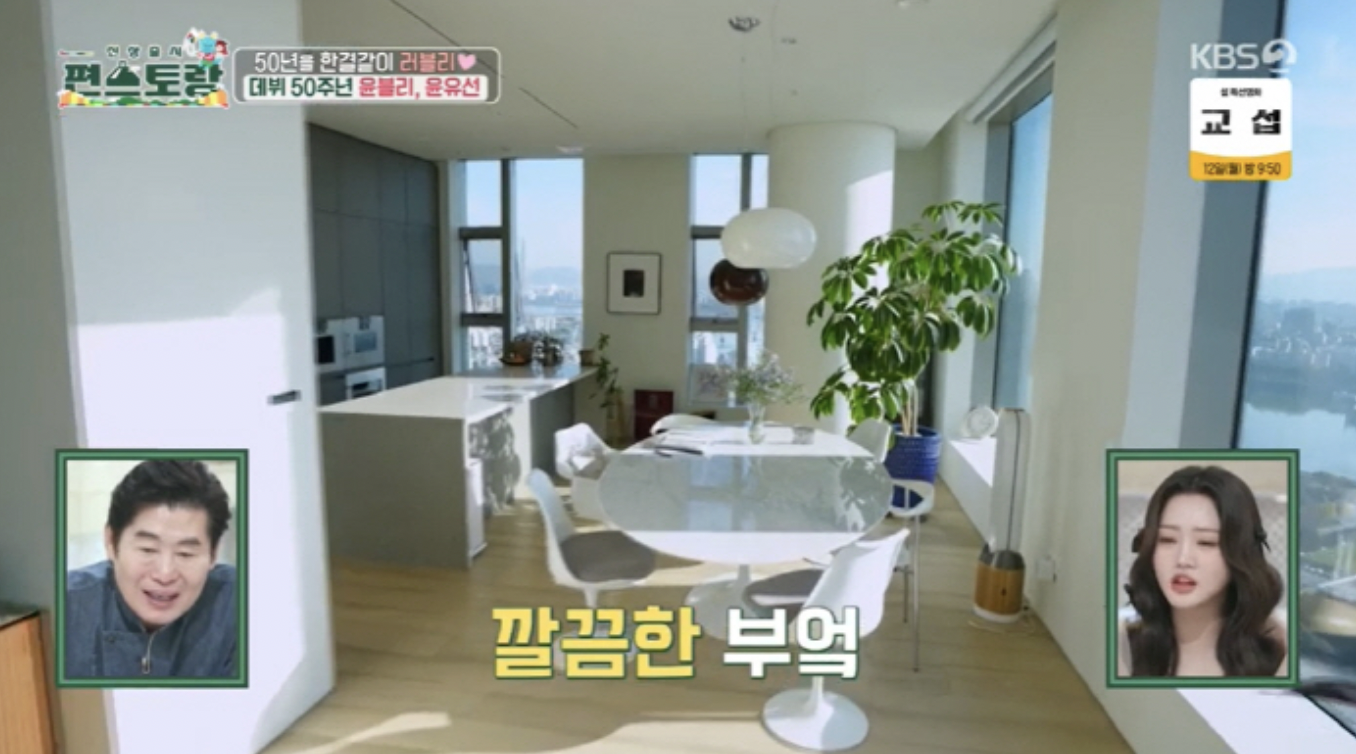 배우 윤유선 집