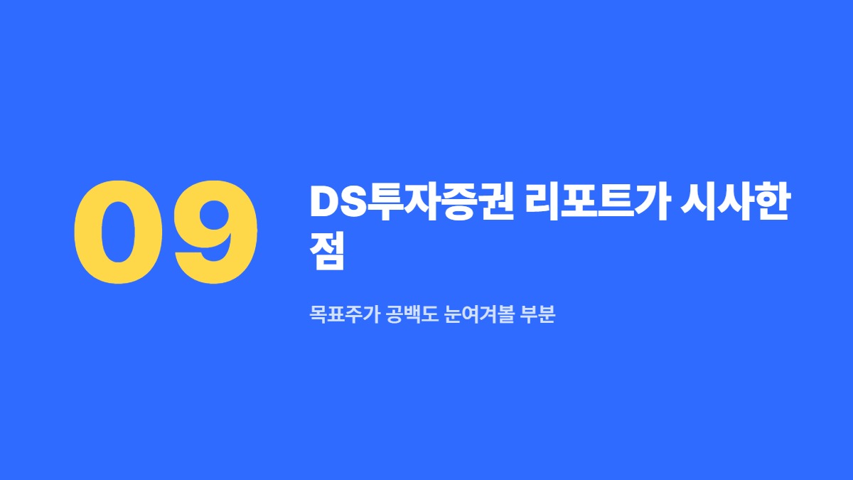 DS투자증권 리포트가 시사한 점 — 목표주가 공백도 눈여겨볼 부분