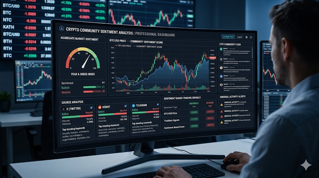 전문가용 암호화폐 커뮤니티 센티먼트 분석 대시보드
