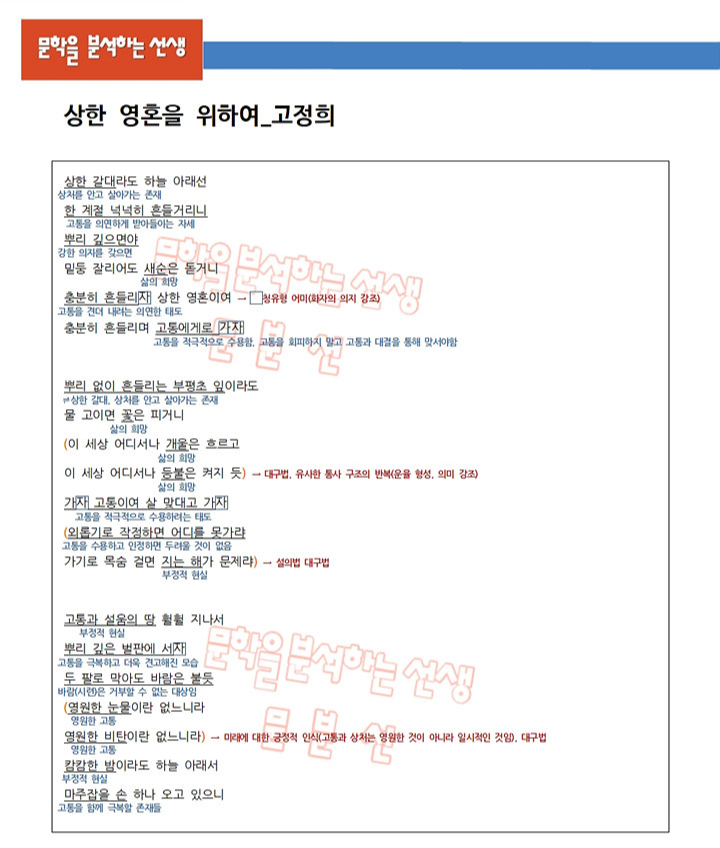 고정희-상한-영혼을-위하여-해설