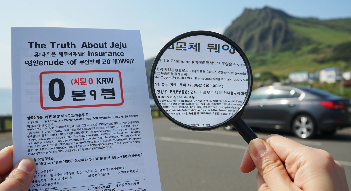 제주 렌트카 보험료 0원의 진실은 실비 비교 완벽 가이드