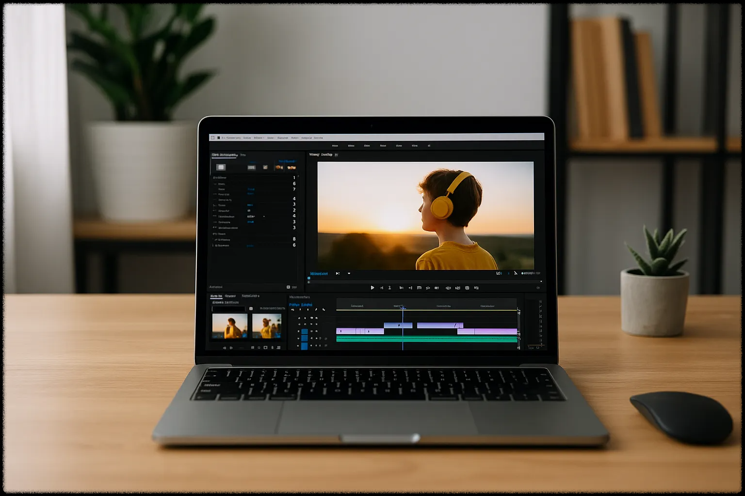 온라인으로 영상 프레임을 제작하는 환경을 나타낸 이미지