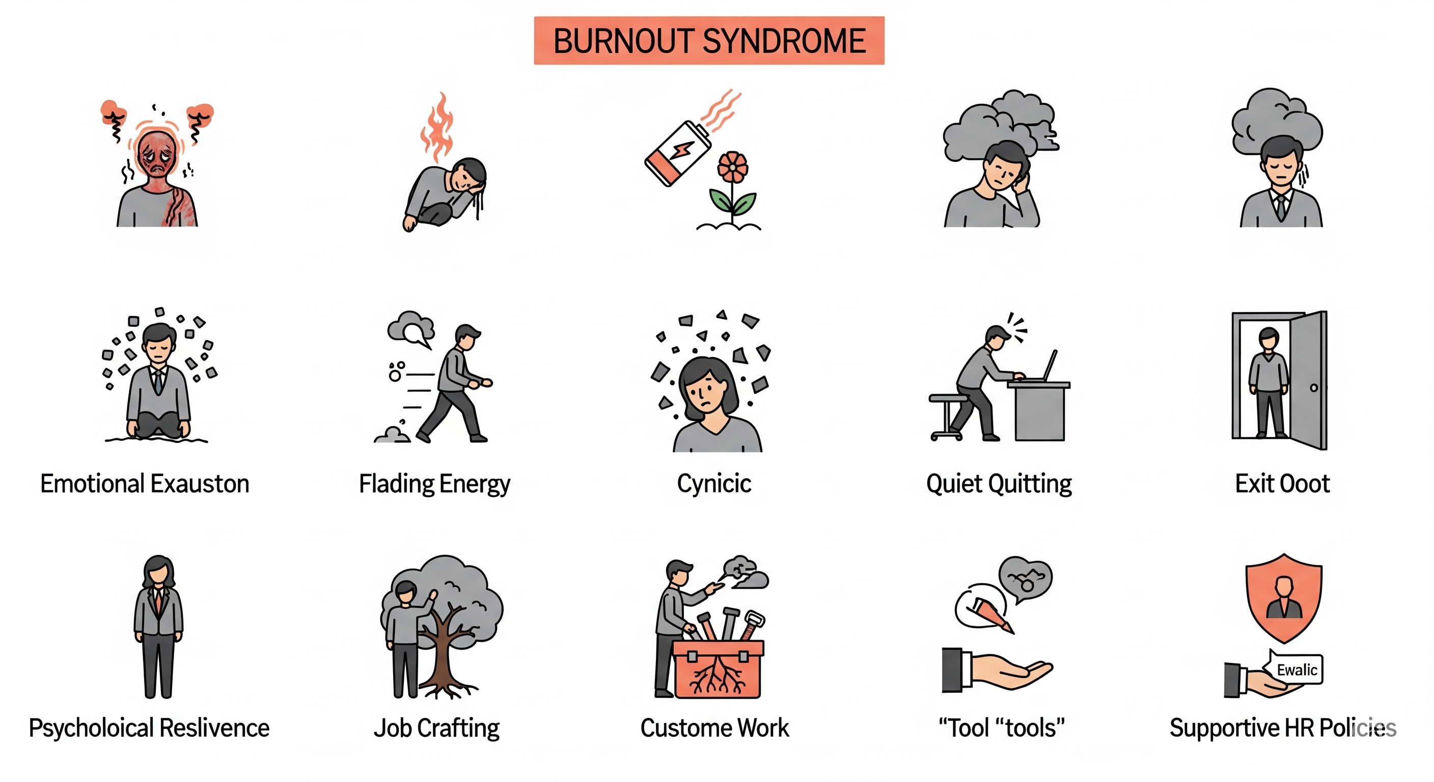&quot;번아웃 증후군, 조용한 퇴사의 신호&quot;에 대한 이미지입니다.