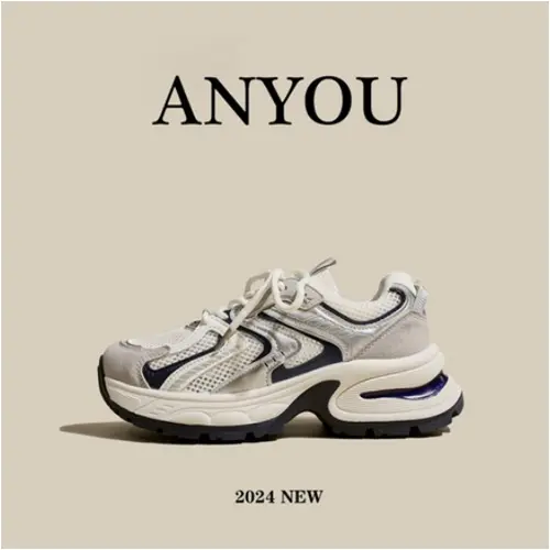 ANYOU 여성 키높이 어글리슈즈 워킹업 스니커즈 러닝화