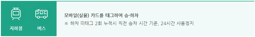 기후동행카드 지하철 및 버스 사용법