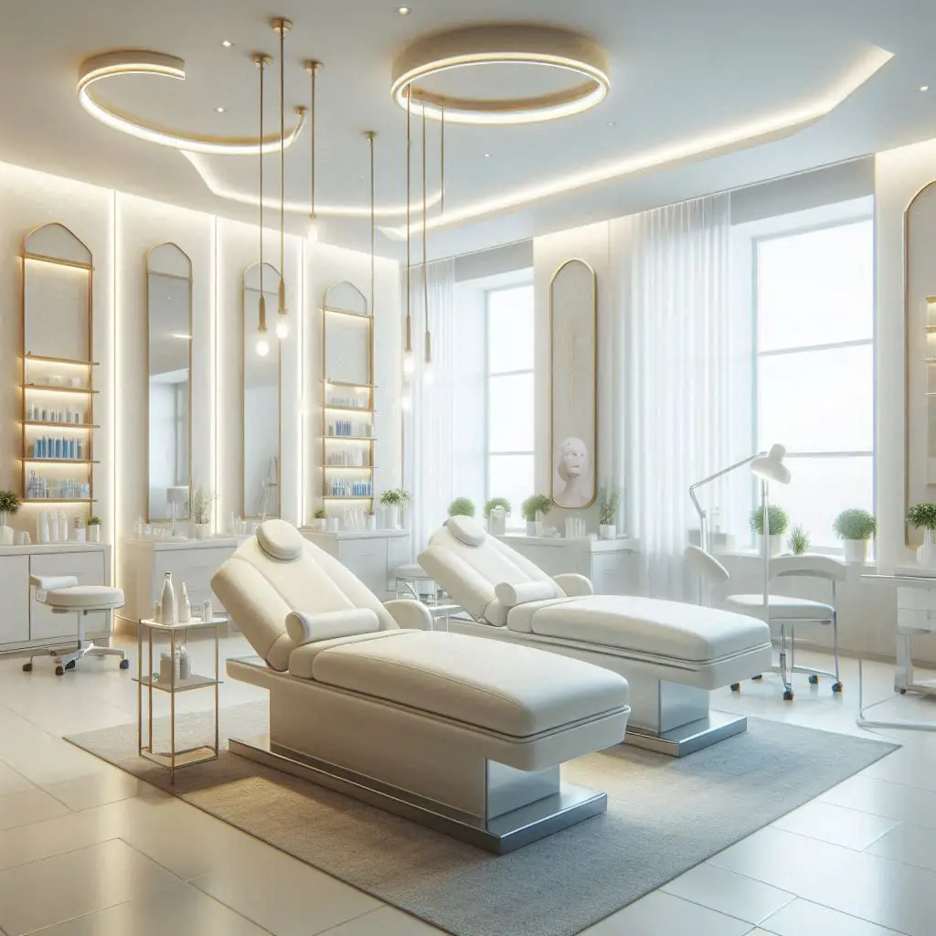 피부,체형관리 샵 배경