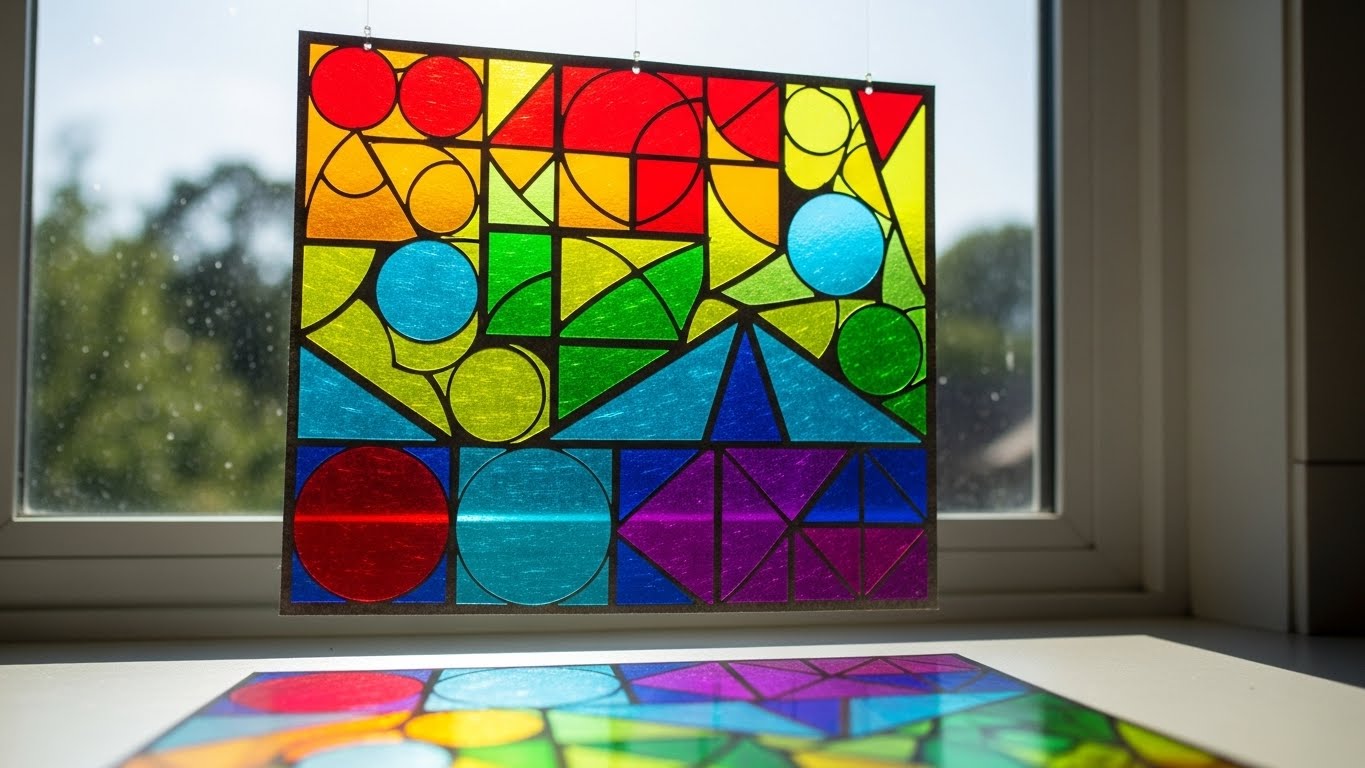 종이나라 캐치 티니핑 글라스아트 썬캐쳐