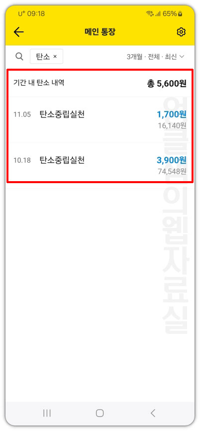 탄소중립실천포인트 지급 금액