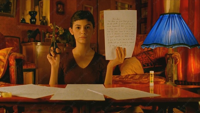 Audrey Tautou in Amelie Poulain movie scene in Montmartre Paris⁠