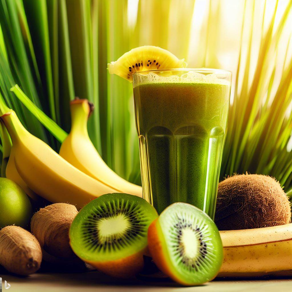 밀싹 주스 이미지