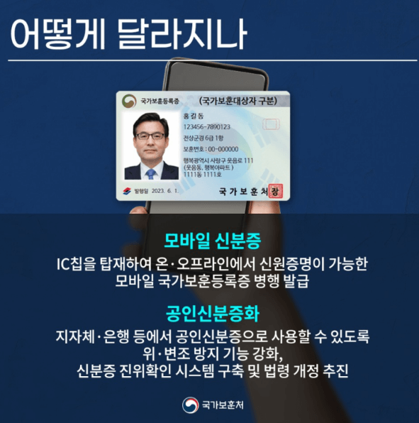 국가유공자 [모바일 국가보훈등록증] 신청발급 및 주요혜택 안내 🇰🇷📱