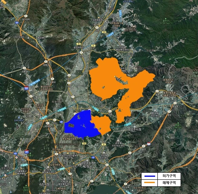 경기도 남양주 왕숙지구 기업이전단지 토지거래허가구역 지정 및 해제 [부동산 투기방지 토지 보상 진건읍 배양리 용정리 송능리 진관리]