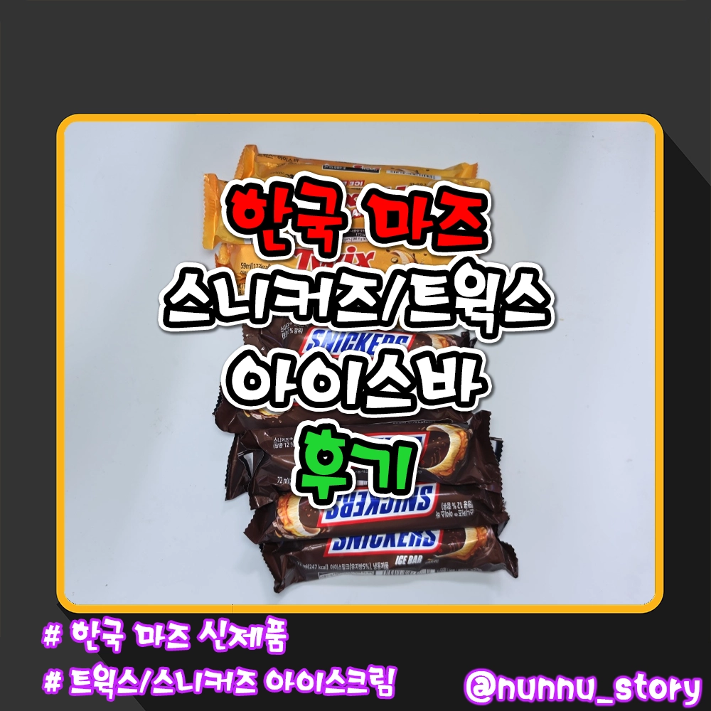 스니커즈 아이스바 트윅스 아이스바 후기