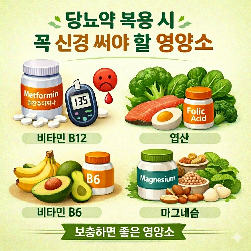 당뇨약과 보충하면 좋은 영양소