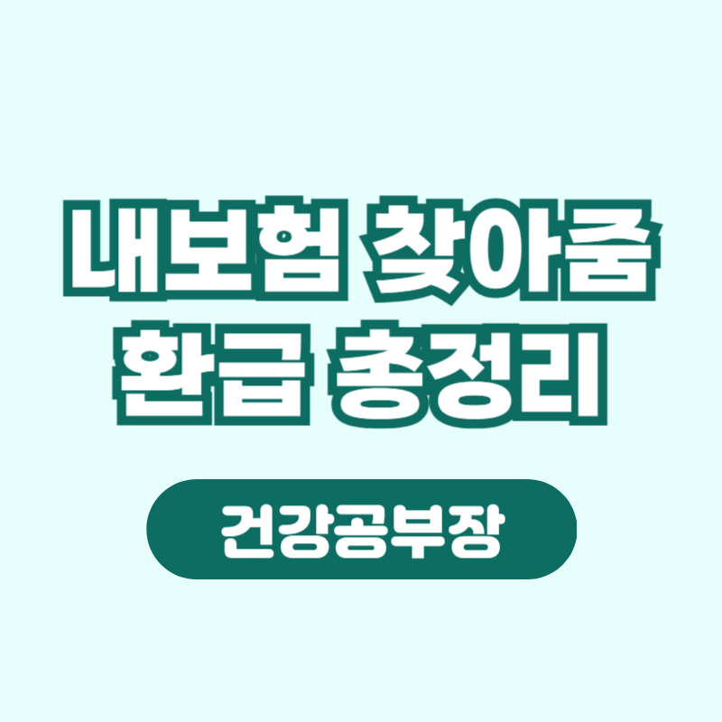 내보험 찾아줌 환급 3분만에 신청방법 총정리