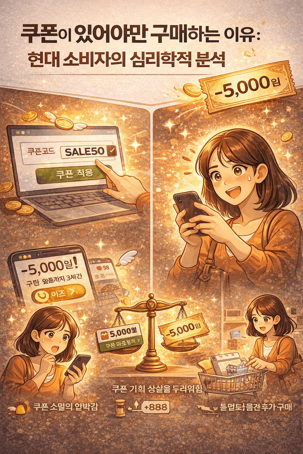 쿠폰이 있어야만 사는 이유 (소비 심리 완전 분석)