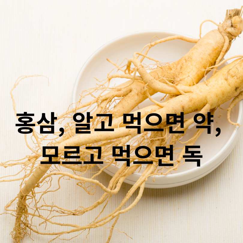 홍삼 효능과 부작용, 먹으면 안 되는 사람 유형