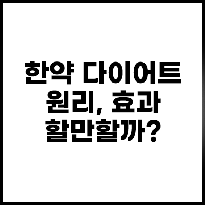 한약-다이어트