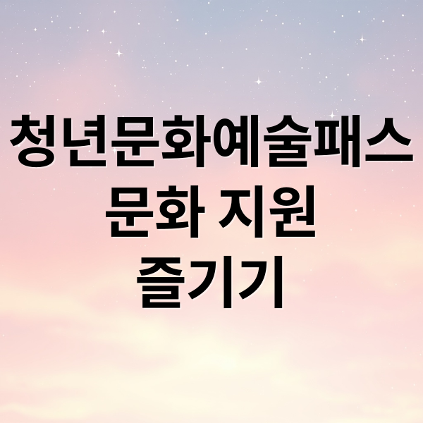 청년문화예술패스