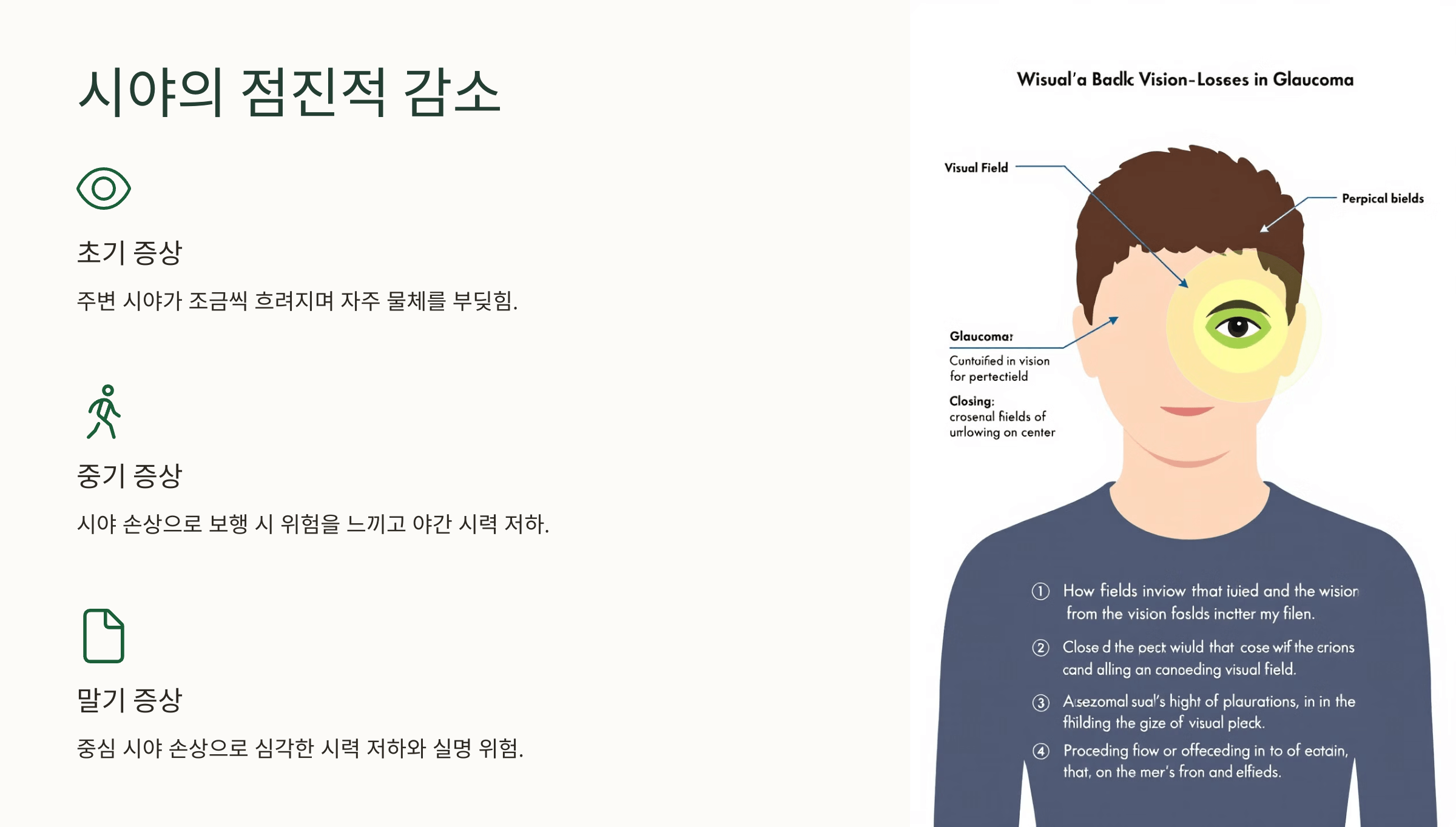 녹내장과 관련된 사진입니다.