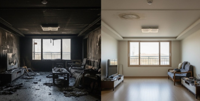 고령 화재 복구중