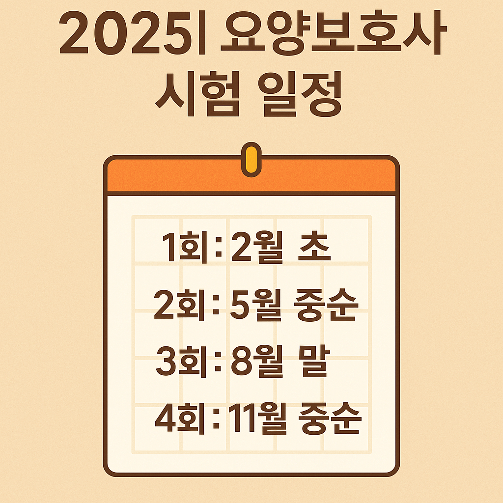 요양보호사 시험 일정