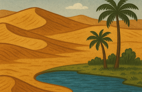 오아시스 등 사막이 도시를 만들고 파괴한 이유의 이미지