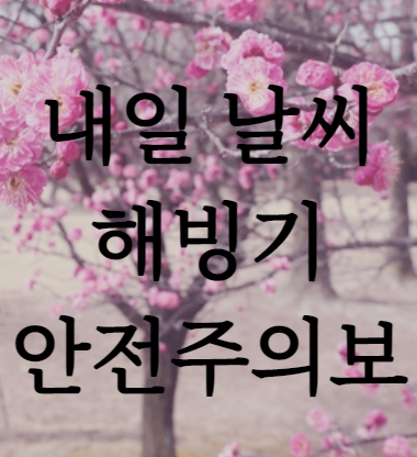 내일 날씨 2월 마지막 주말