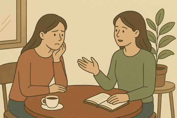 상대방에게 조언을 구할 때 쓰는 영어 질문 관련 사진