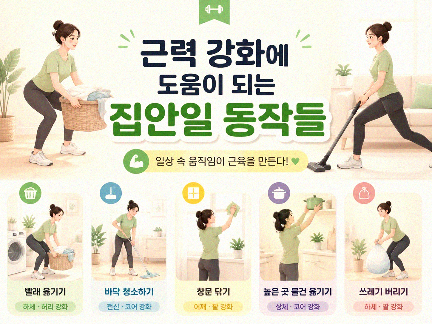 집안일을 운동처럼 할 수 있을까